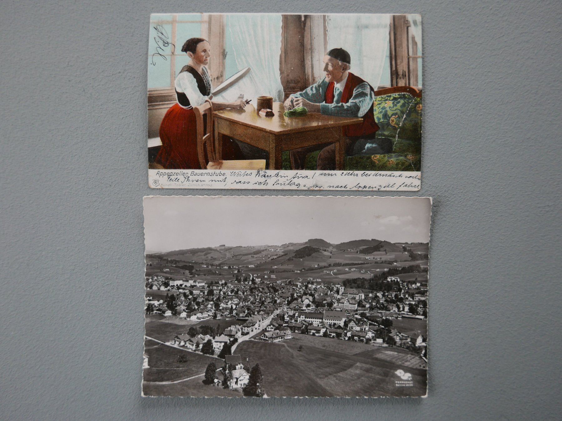 Cartoline postali: ANTIKE ANSICHTSKARTEN APPENZELLER BAUERNSTUBE – Usato da Balgach venduto da Zwischenraum