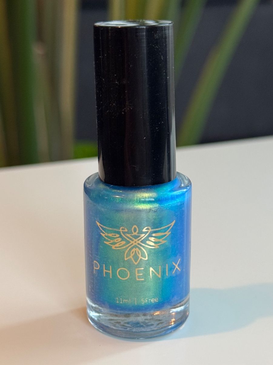 Smalto per unghie: Phoenix Indie - Blau Shimmer Indie Nagellack – Nuovo e nell'imballaggio originale da Zürich venduto da strelitziakiwi 1
