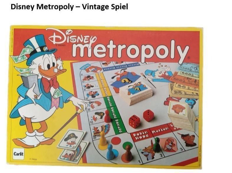 Disney Giochi: Disney Metropoly Vintage Brettspiel – Usato da Niederwil SG venduto da berger.niederwil
