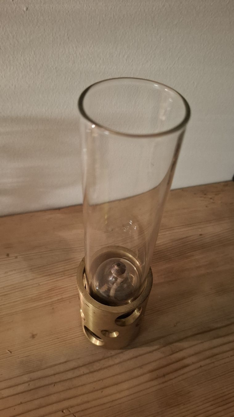 Lampade: Petrollicht Glas und Messing – Usato da Buochs venduto da regenbogen7365 2