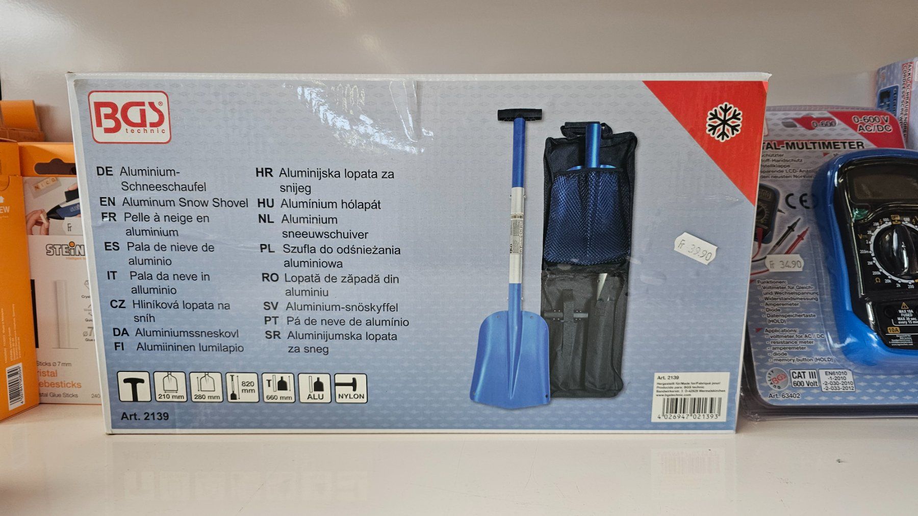 Alle Werkzeuge: BGS Aluminium Schneeschaufel – Neu und originalverpackt aus Koppigen von Bracher_Mail-House 1
