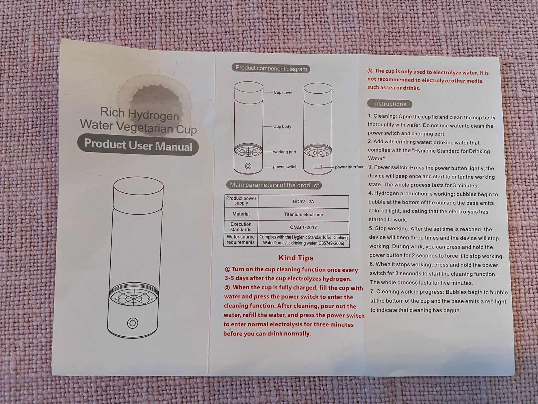 Borracce & Thermos: Hydrogen Wasserflasche – Nuovo (secondo la descrizione) da Dübendorf venduto da 2hot4you 2
