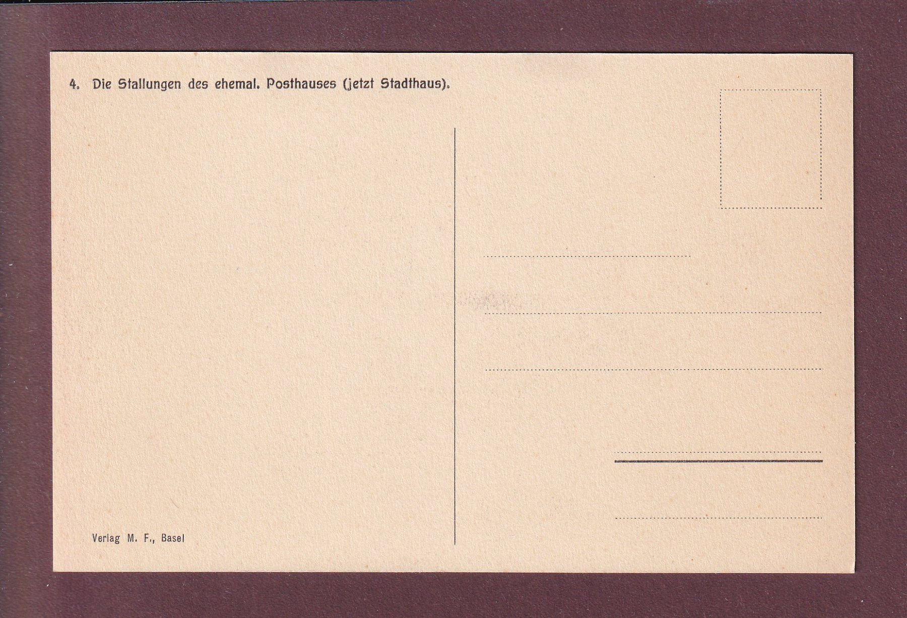 Cartes postales: Altes BASEL - Stadthaus - Hof – D'occasion à Pully par nicecards 1