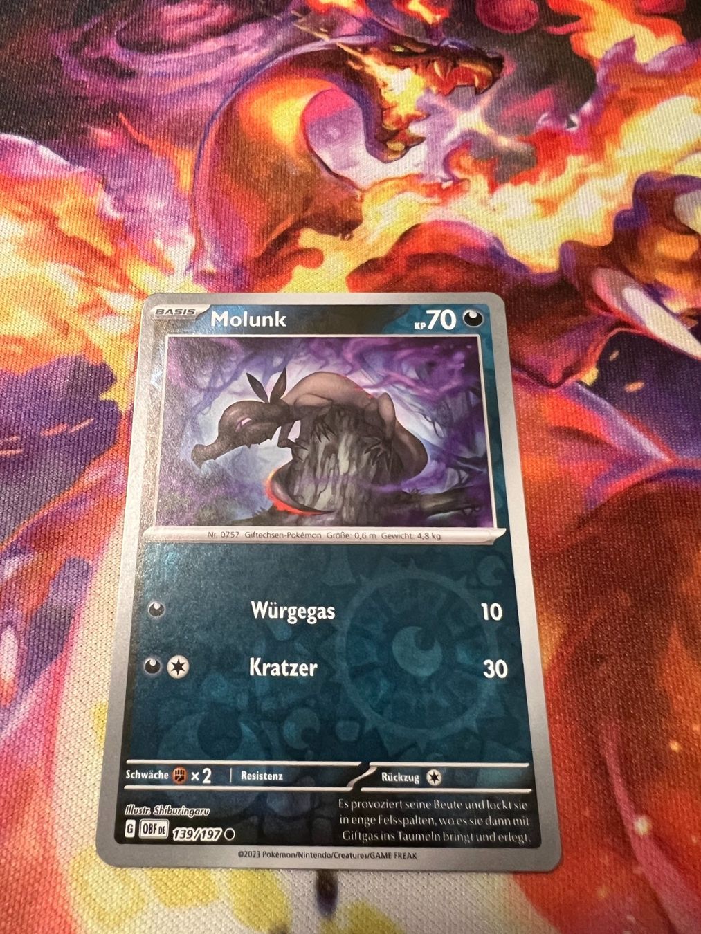 Pokémon Carte collezionabili: Molunk (OBF 139) / Reverse Holo / Obsidianflammen – Nuovo (secondo la descrizione) da Bülach venduto da CherryBlu