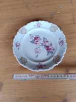 Vintage Zierteller mit Rosenmuster, Durchmesser 19cm