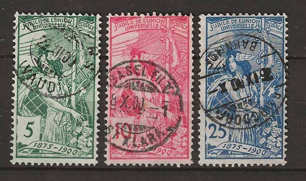 Alle Briefmarken: CH077 - UPU 1900 obl. – Gebraucht aus Trélex von Phil_Albert
