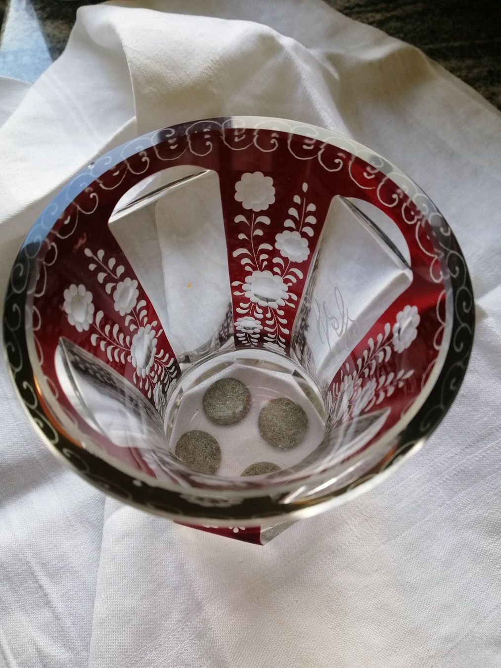 Gläser: Vintage Glas, Böhmen, schwer. – Gebraucht aus Rheinfelden von Cleopatra2000 5