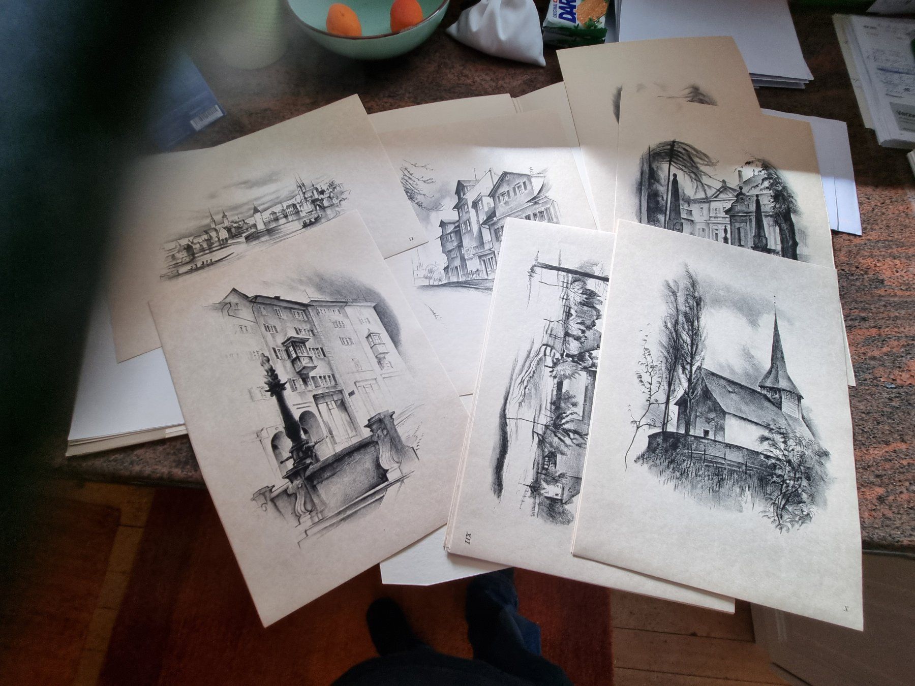 Grafiken & Lithographien: Otto Baumberger Pestalozi Originallithos – Gebraucht aus Trachslau von post35 4