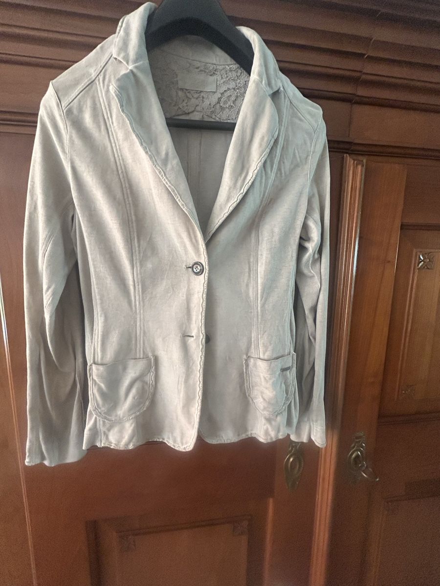 Giacche: Marc Cain  Baumwoll-Blazer, beige, Grösse 38 – Usato da Ostermundigen venduto da daca14
