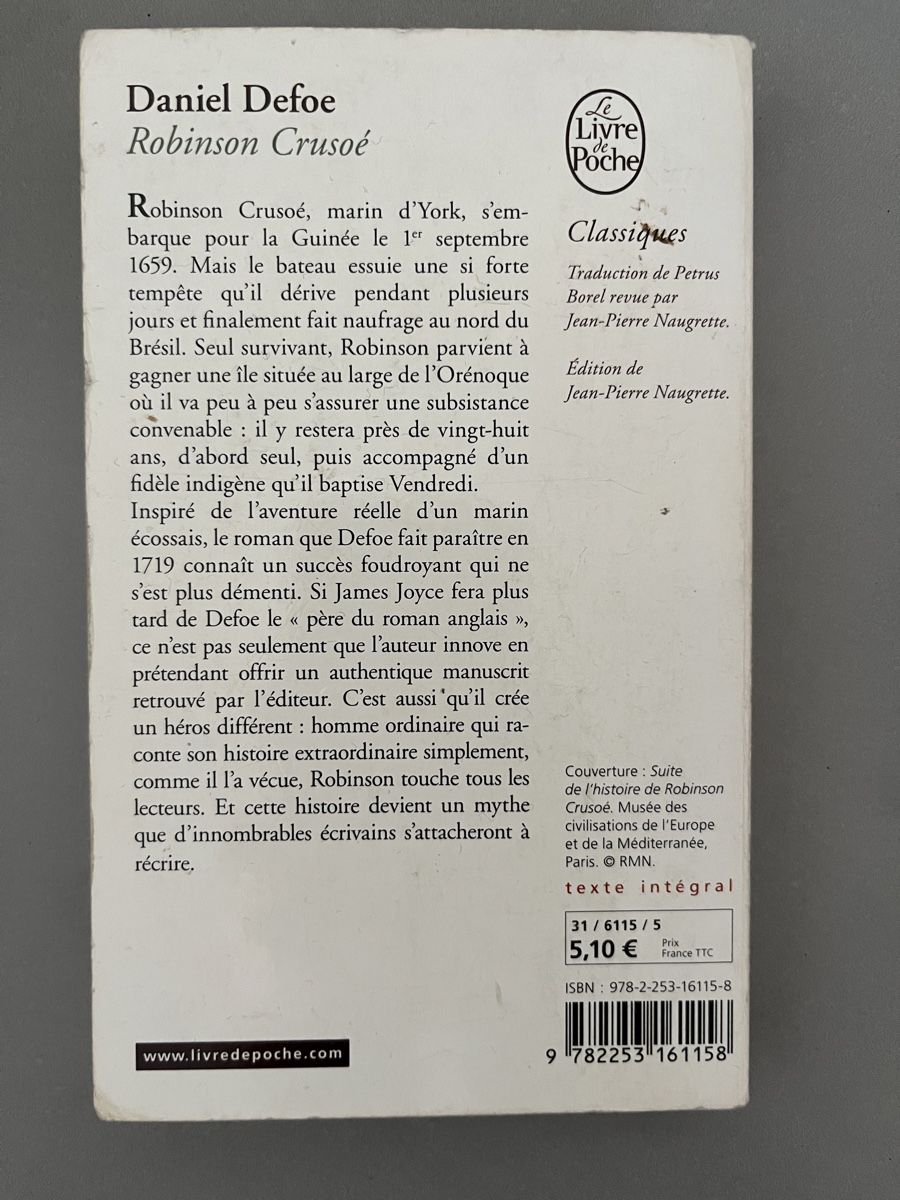 Libri: Robinson Crusoe by Daniel Defoe 📕 – Usato da Sierre venduto da black.box 1