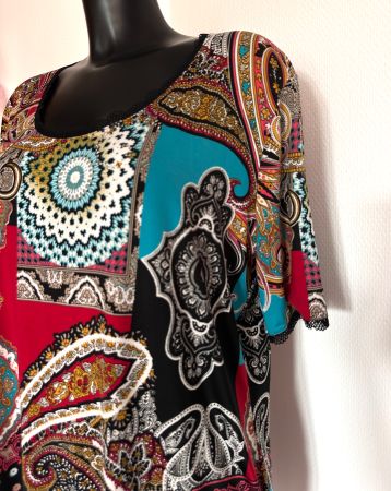 Gr 48 Shirt Paisley Print NEU