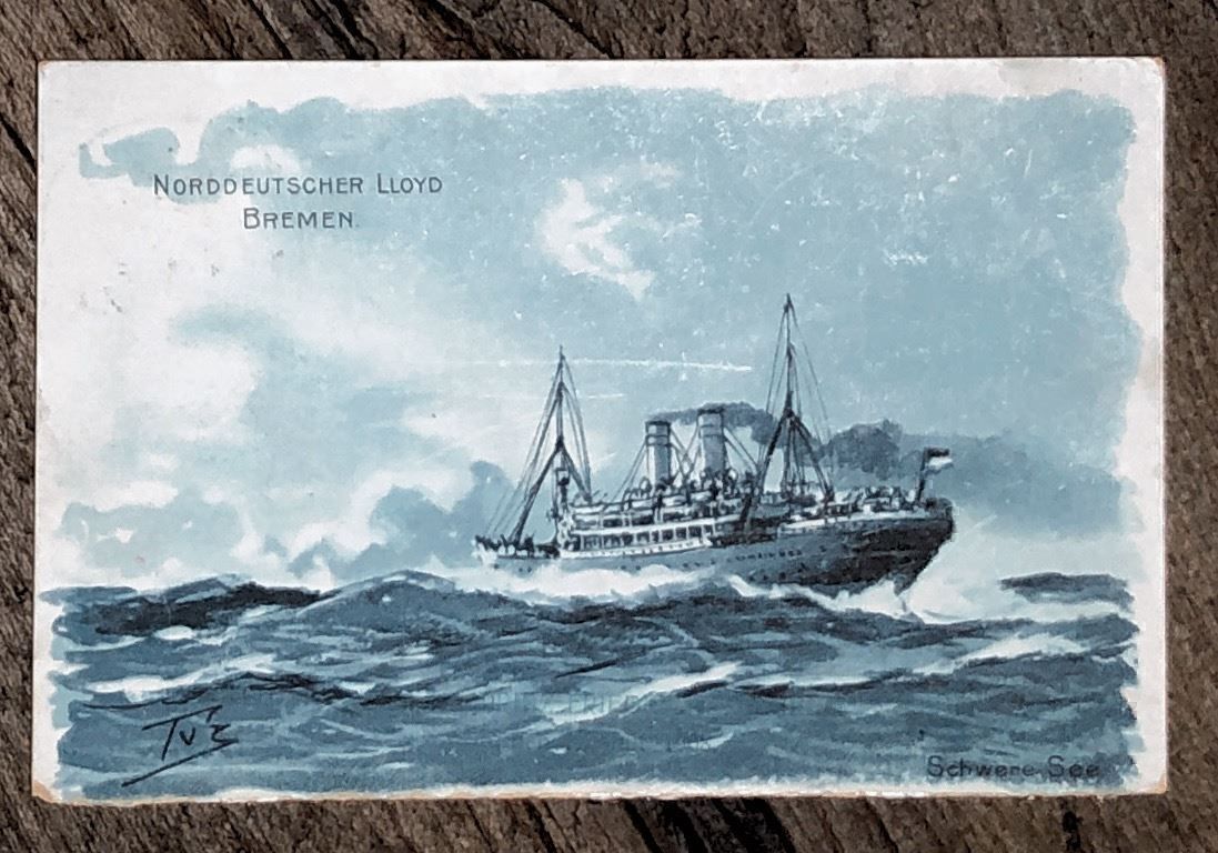 Cartoline postali: Jungfernfahrt PRINZ FRIEDRICH WILHELM – Usato da Lufingen venduto da Rac0