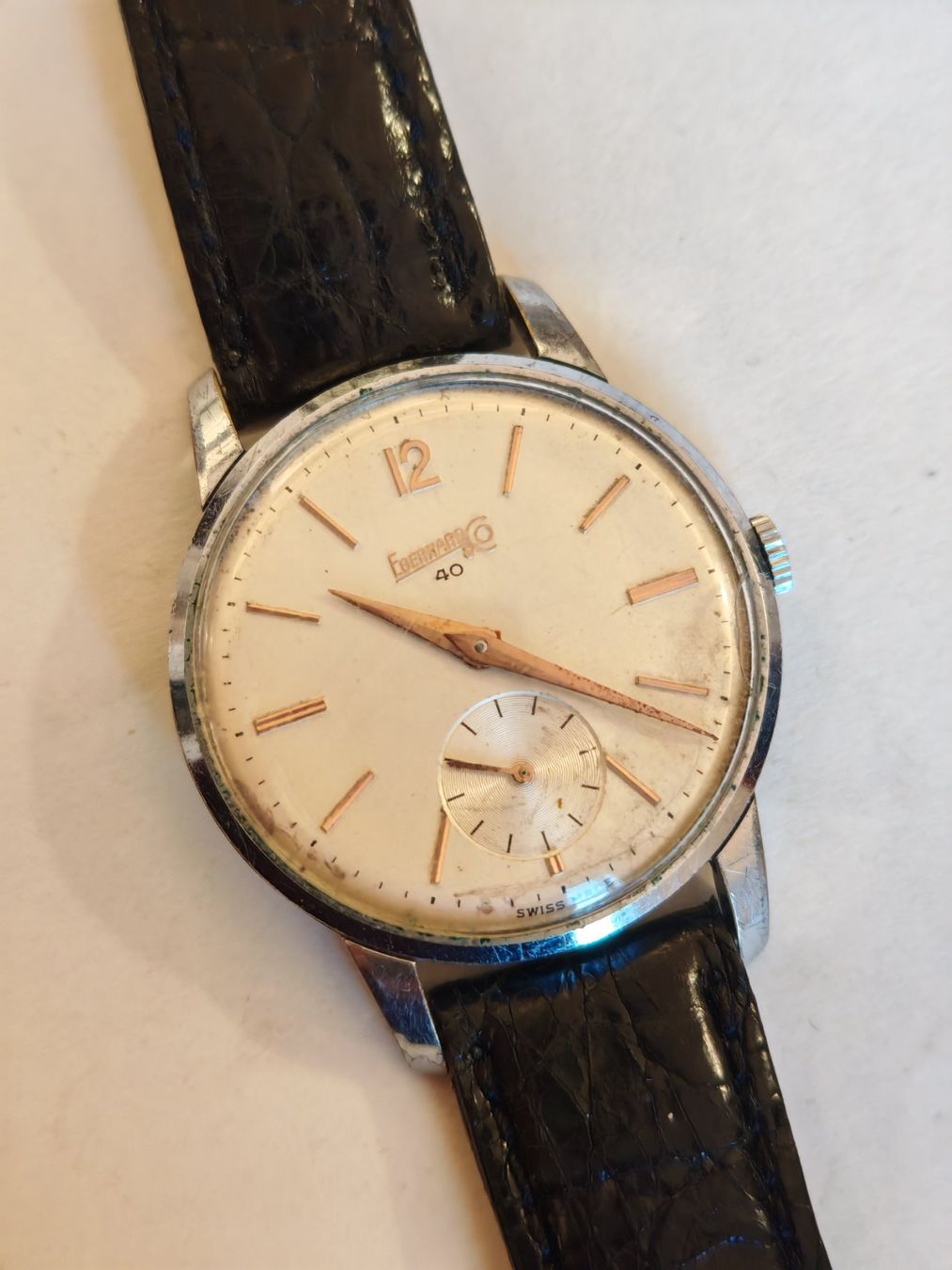 Eberhard & Co. Orologi: Eberhard & Co. Mod. 40, Ref. 668, 1950s Kleine Sekunden – Usato da Lenzburg venduto da rao_n5pj 8