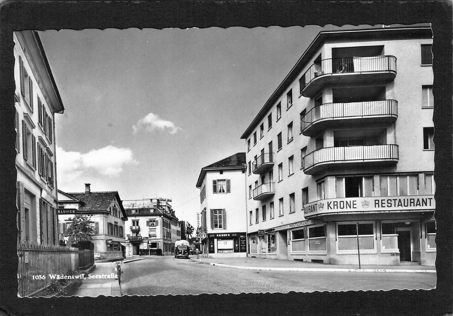 Cartoline postali: Wädenswil , Seestrasse , gel. 1959 – Usato da Reichenburg venduto da Pipo-67