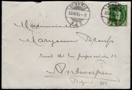 Stehende Helvetia, Nr. 67D St. Moritz-Belgien