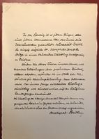 Oberst Otto Bridler 1864-1938 Autograph PAX MUNDI