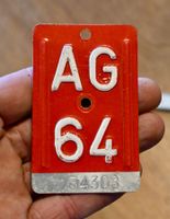 Velonummer AG von 1964 - Aargau - AG 64