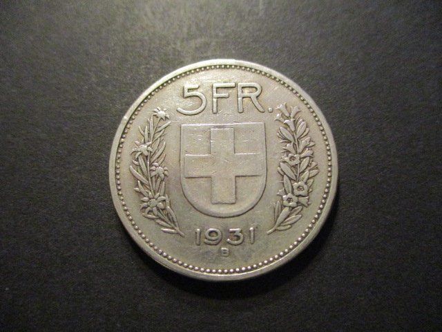 Tutti le monete: 5.- Fr  1931  Superbe pièce  Superbe qualité – Usato da Lovens venduto da Jelmi