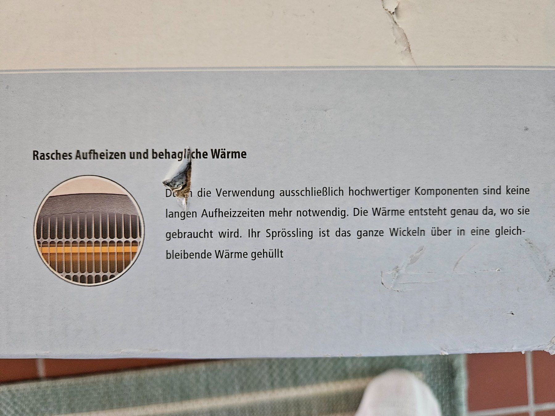 Reer Radiatori: Heizstrahler Wickeltisch, Fa. Reer – Usato da Zürich venduto da Jo.Be. 5