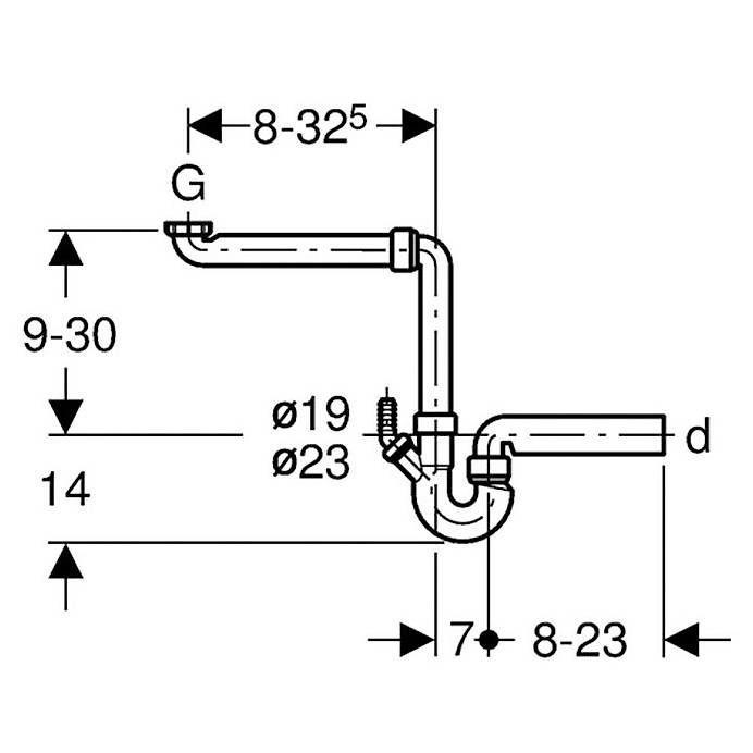 Geberit Rubinetteria: Küchen Siphon Geberit 1 Teilig – Nuovo (secondo la descrizione) da Muttenz venduto da gon_l2bc 1