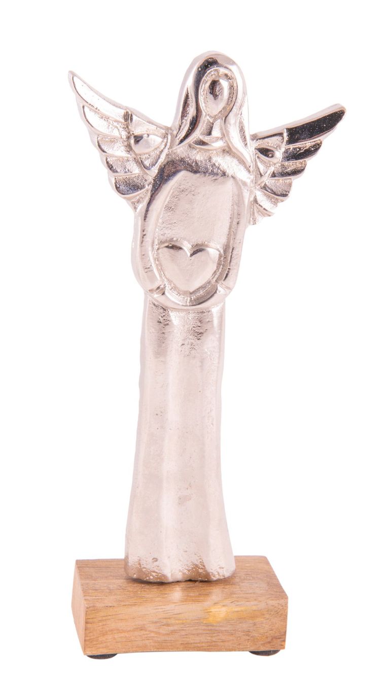 Statuette: Holz-/Metall-Figur - Engel der Liebe klein – Nuovo e nell'imballaggio originale da Mauren venduto da Yeelen