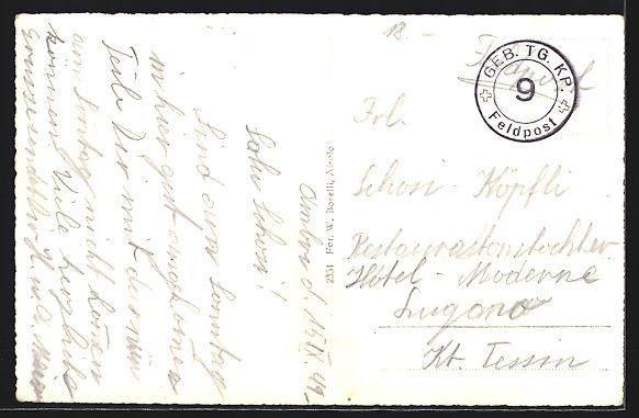 Cartoline postali: Ambri-Sotto, Gesamtansicht der Ortschaft – Usato da Berlin venduto da bartko-reher 1
