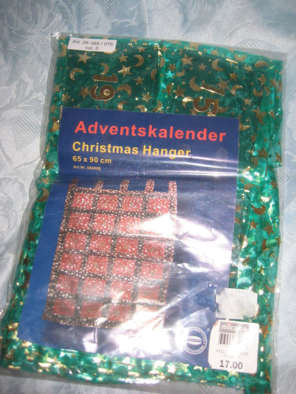 Kalender: WEIHNACHTS    STOFF   KALENDER – Neu und originalverpackt aus Uster von flocke1