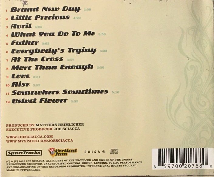 CD: Joe Sciacca – Brand new day – Usato da Grüningen venduto da azulverde 1