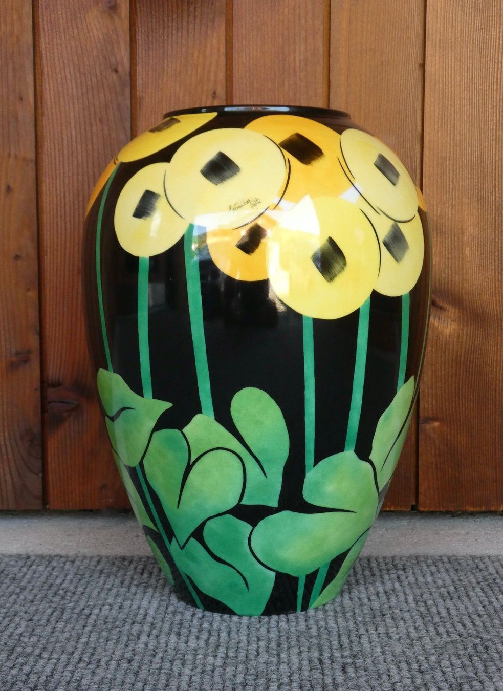 Vasen & Gefässe: grosse Bodenvase signiert Martina Weber Vögtlin – Gebraucht aus Lüchingen von Eeizo