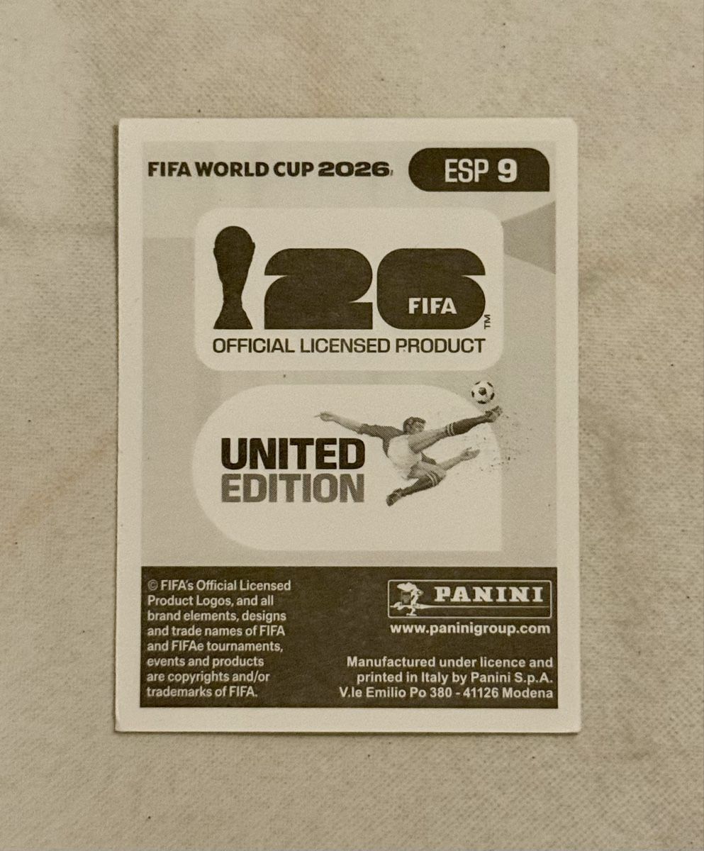 Panini Cartes à collectionner: Panini WM 2026!!! ESP 9 – Neuf (Voir description) à Oberentfelden par NunoLouro 1
