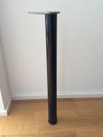 Tischbein verstellbar schwarz glänzend