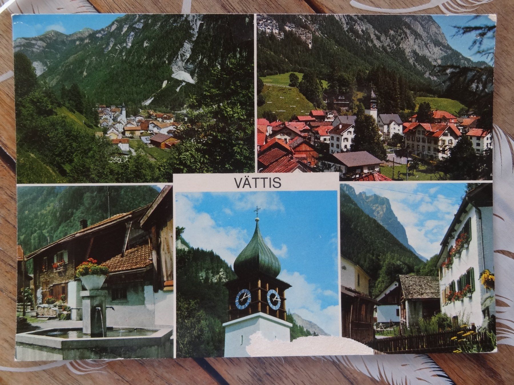 Cartoline postali: Vättis im Taminatal - 1987 – Usato da St Léonard venduto da Riglin