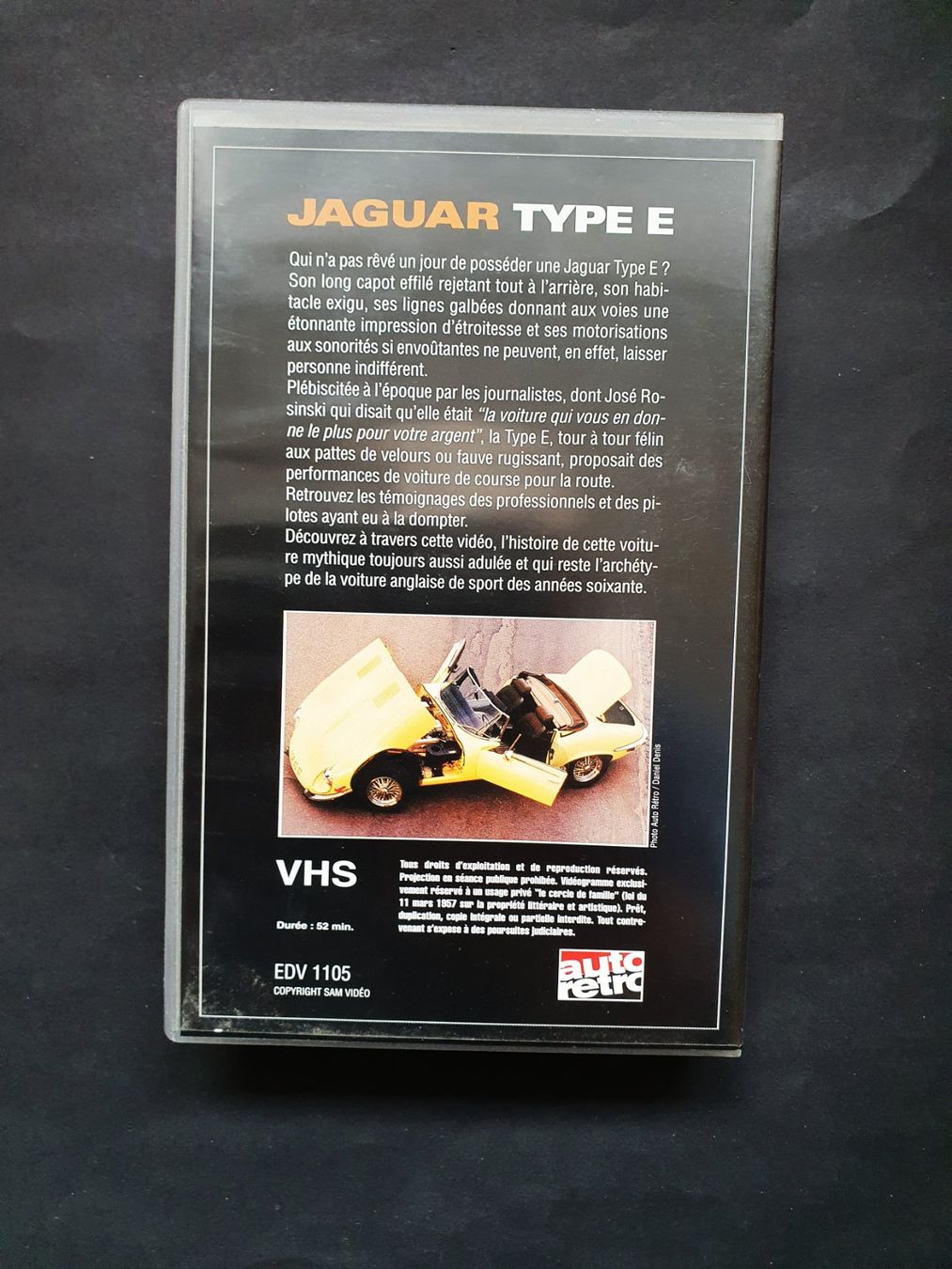 Alle VHS: Jaguar Type E, cassette VHS 52 min. + fascicule, 1999 – Neu (gemäss Beschreibung) aus Martigny von Abm1000 1
