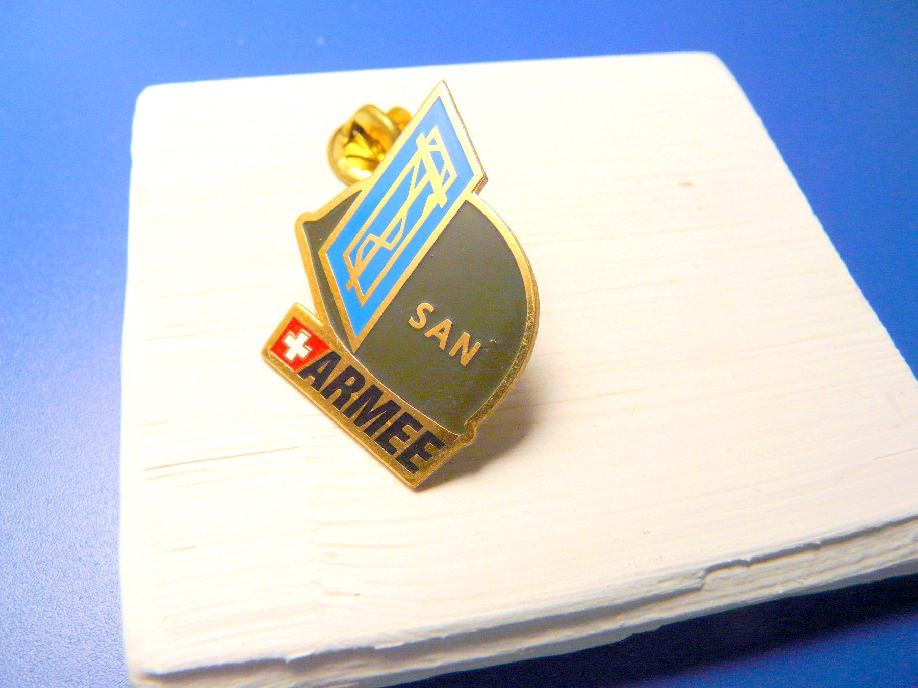 Schweizer Armee Placchette & Badge: ❗ Schweizer Armee SAN +Versand Pin M14L.3 – Usato da Pully venduto da websurfer1 2