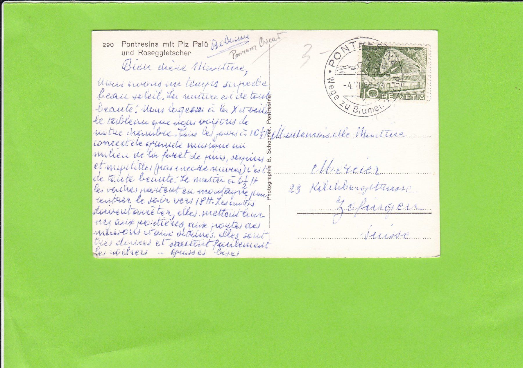 Cartes postales: Pontresina – D'occasion à St. Peterzell par neckertal 1