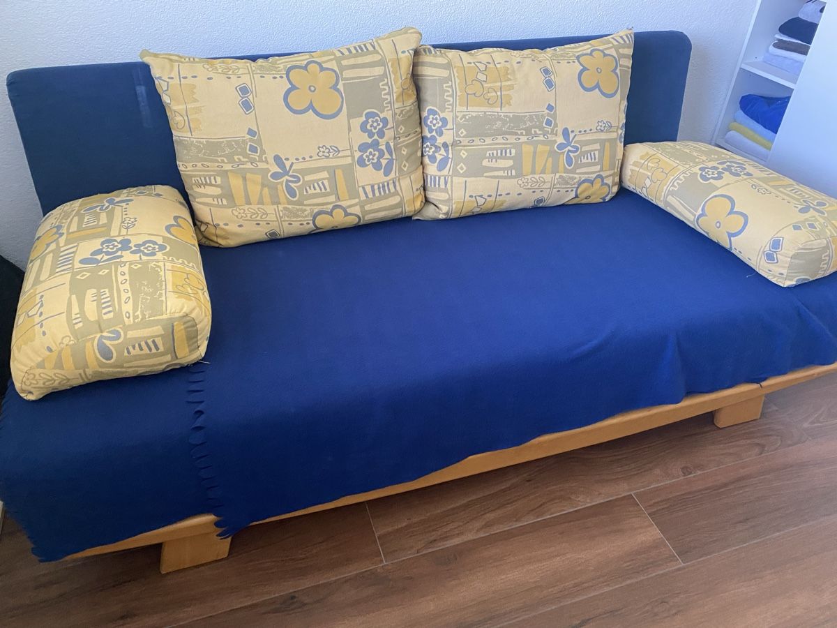 Divani: Schlafsofa blau mit Stauraum gebraucht – Usato da Hellbühl venduto da der_xdp2 1