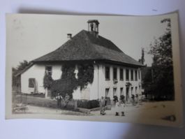 Alte Ansichtskarte RÜnenberg Schulhaus Belebt
