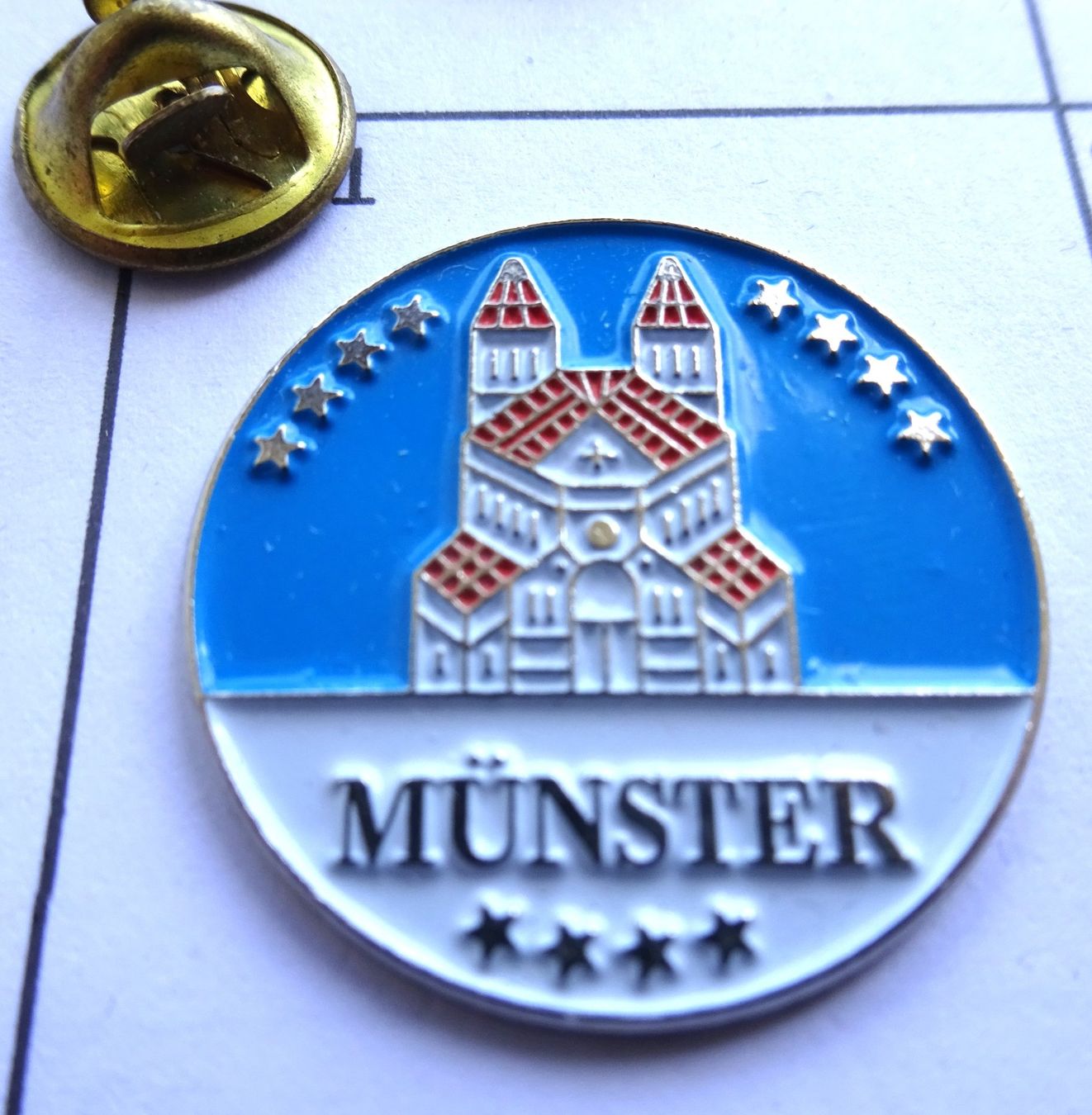 Plaketten & Abzeichen: Pin MÜNSTER  Kirche Sterne – Gebraucht aus Utzenstorf von BUtter81