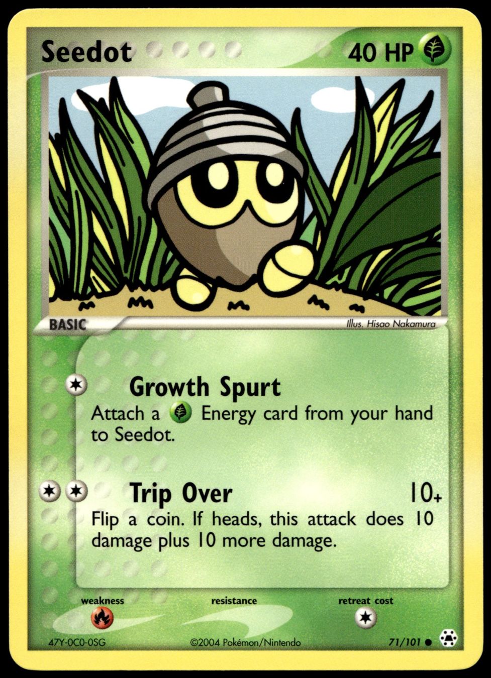 Pokémon Carte collezionabili: Seedot 71/101 Pokémon EX Hidden Legends – Nuovo (secondo la descrizione) da Uster venduto da Madame_Cards