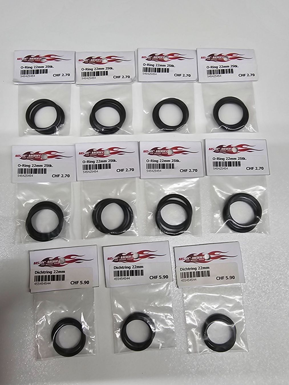 Modellismo RC: 22mm Oring, Dichtring 22stk. – Nuovo e nell'imballaggio originale da Rüti ZH venduto da Madeira14