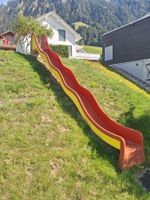 Lange Wellen-Rutschbahn 540 cm in Farbe rot/gelb
