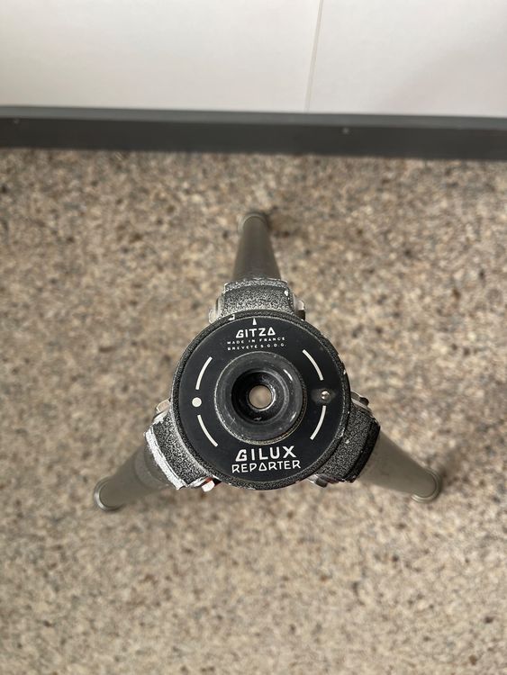 Gitzo Treppiedi & Teste: GITZO GILUX Reporter Stativ, Made in France, Vintage – Usato da Thun venduto da BanjoDan 1