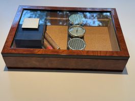 Cave à cigares avec humidor et hygromètre
