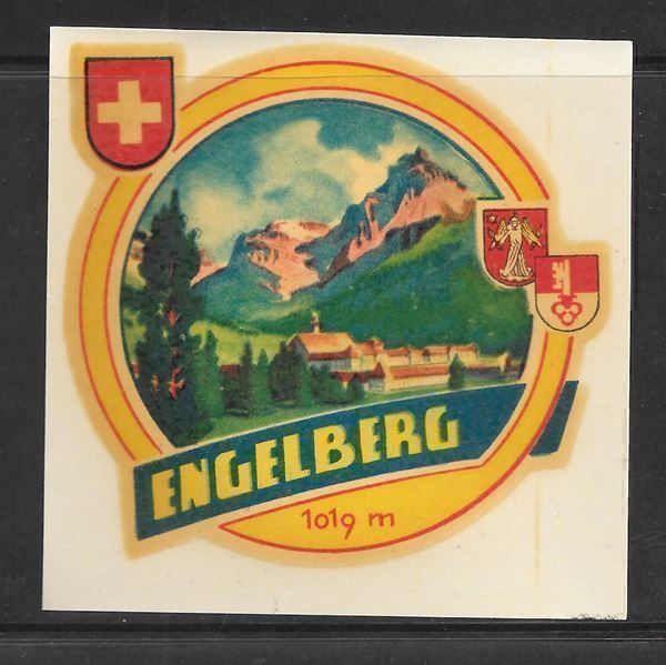 Cartoline postali: Alter Kofferaufkleber Engelberg – Usato da Olten venduto da clotaldi