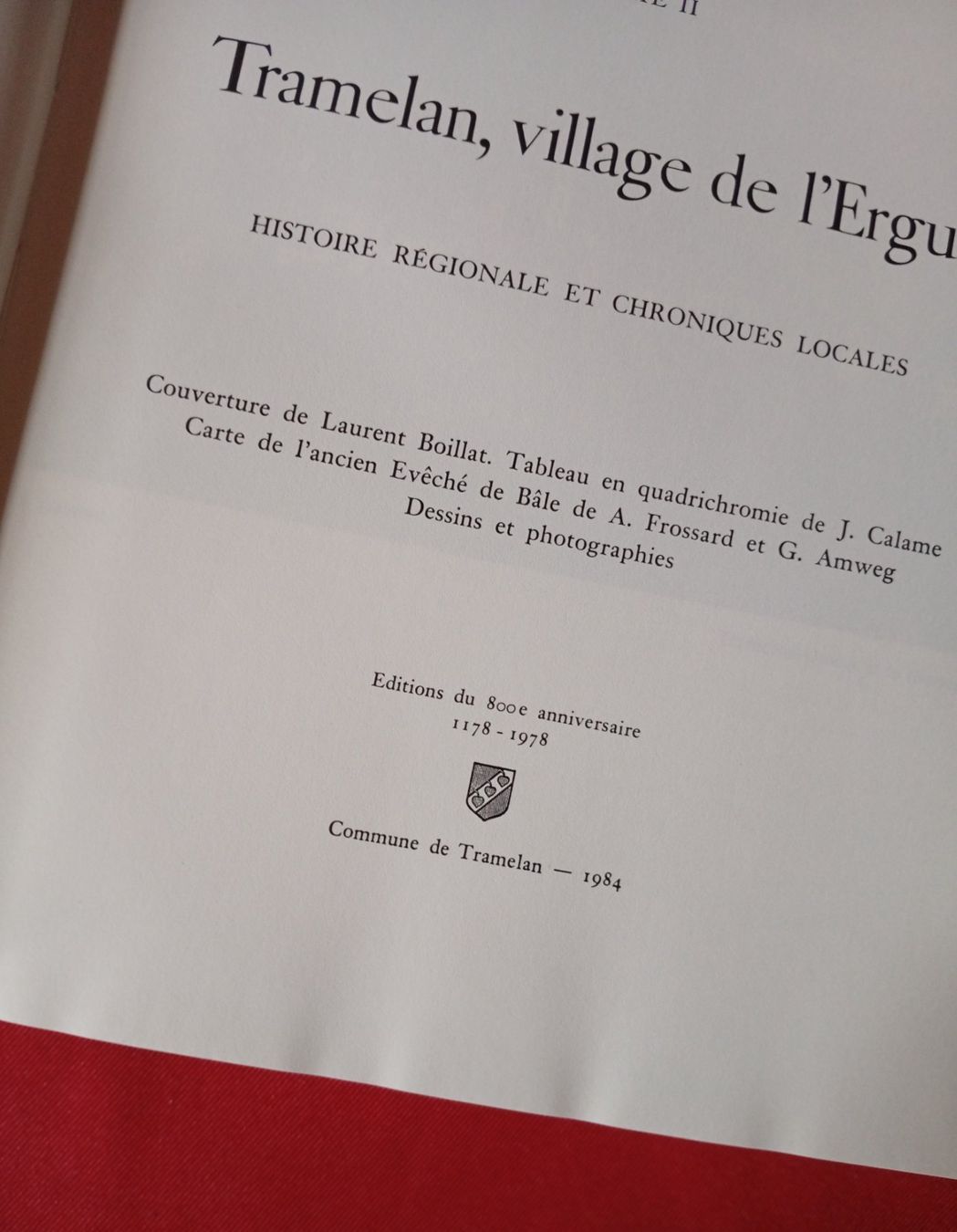 Libri: Tramelan, tome 1 et 2 – Usato da Perrefitte venduto da 36B 3