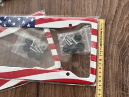 Kontrollschildhalterungen USA nicht Schweizer Masse!