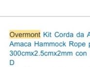 Supporti a parete: Overmont Kit für HAMMOCK – Usato da chiasso venduto da Wulli 2