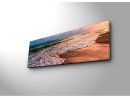 🌊 LED Wandbild Meer Ozean 90x30 cm Deko Modern NEU
