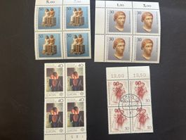 Deutschland  Lot Viererblock postfrisch + gest.(4420)