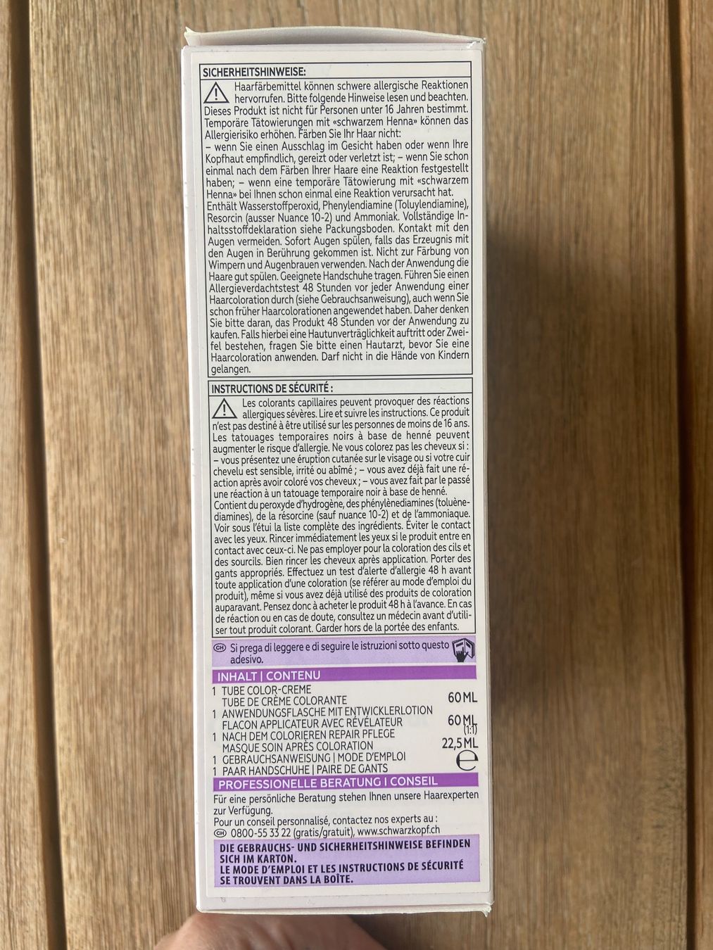 Färbemittel: Schwarzkopf Haarfarbe – Neu (gemäss Beschreibung) aus Widnau von Imani 3
